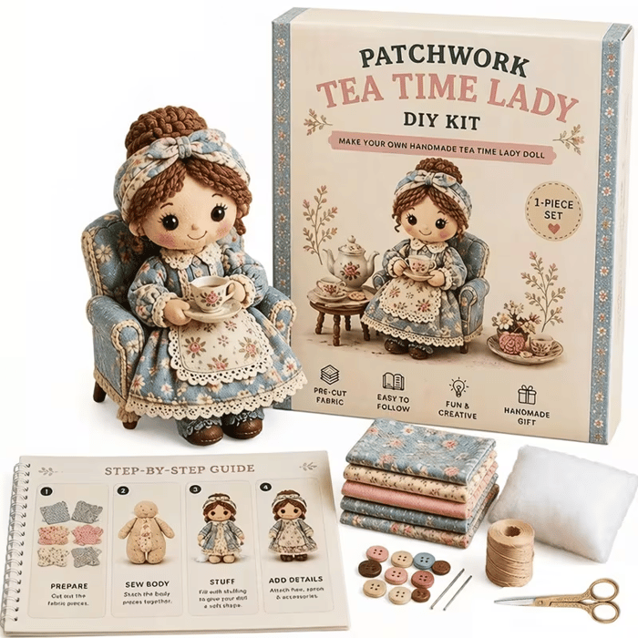 🧵Patchwork DIY Doll Kits – Handmade Fun & Creativity