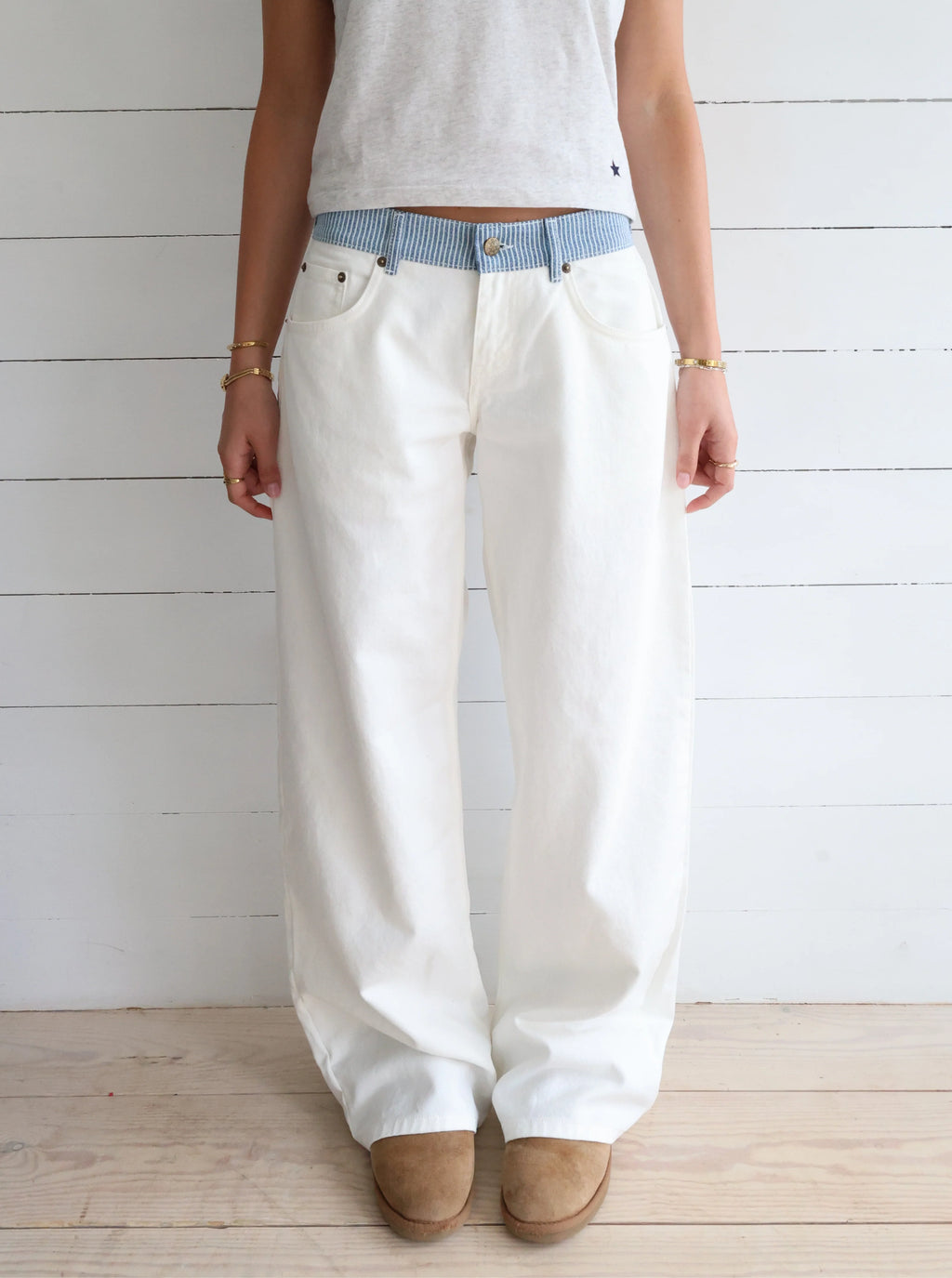 Adjustable Wide Leg Jeans (Buy 2 Free Shipping)