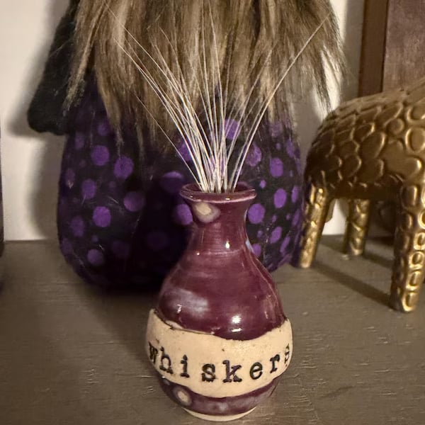 Hand-Thrown Whiskers Keepsake Vase
