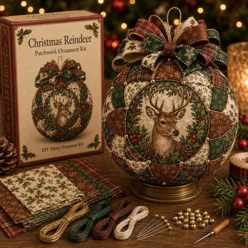🎄Christmas Classics Patchwork Ornament DIY Kit
