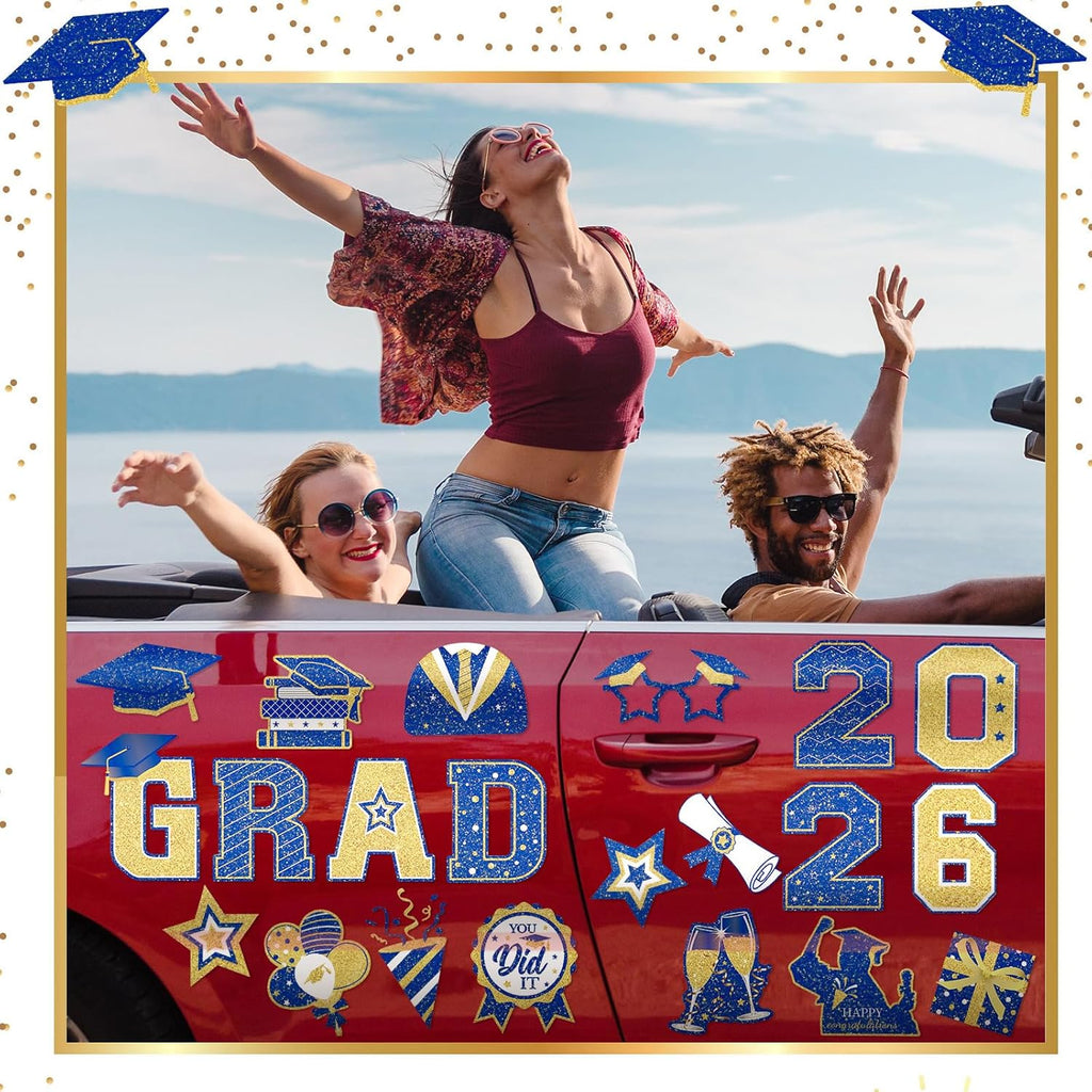 2026 Grad Magnets – 30Pcs Set for Celebration Decor🧲(Cars, Fridges & More)
