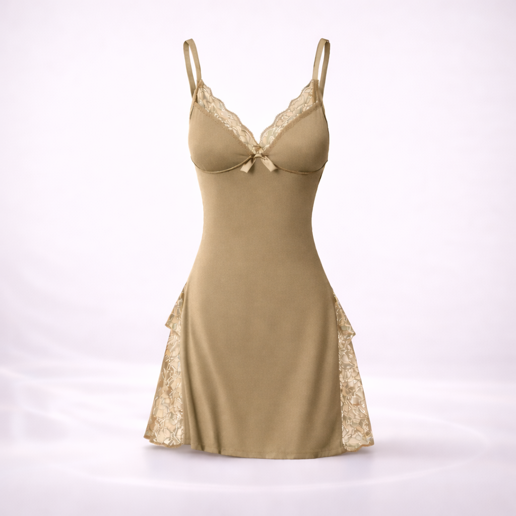 NightMuse💋Lace V-Neck Nightgown