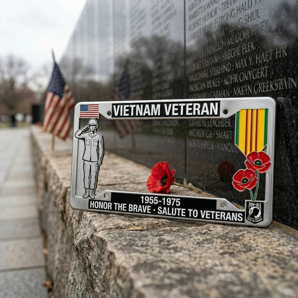 Vietnam Veteran TributeLicense Plate Frame