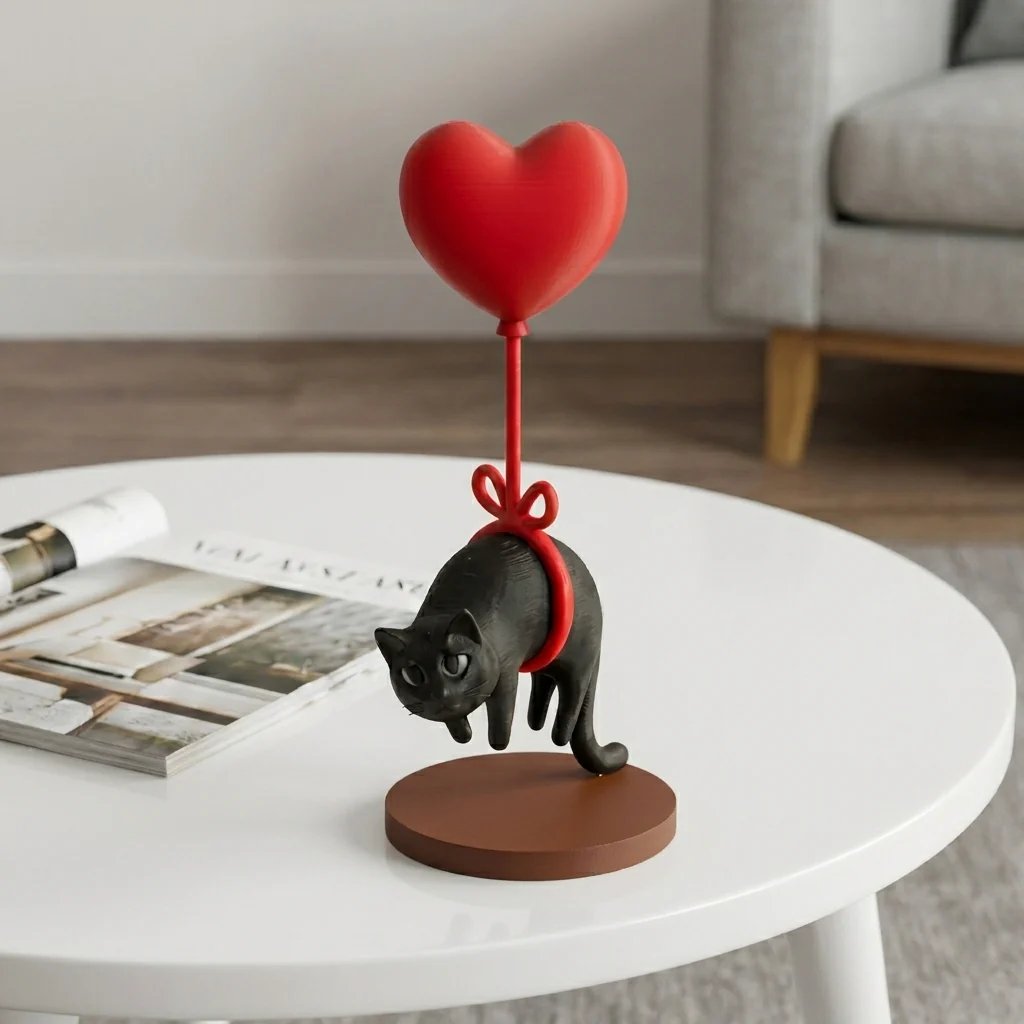 Purrfectly Floating Love – Cute Cat Hanging Ornament