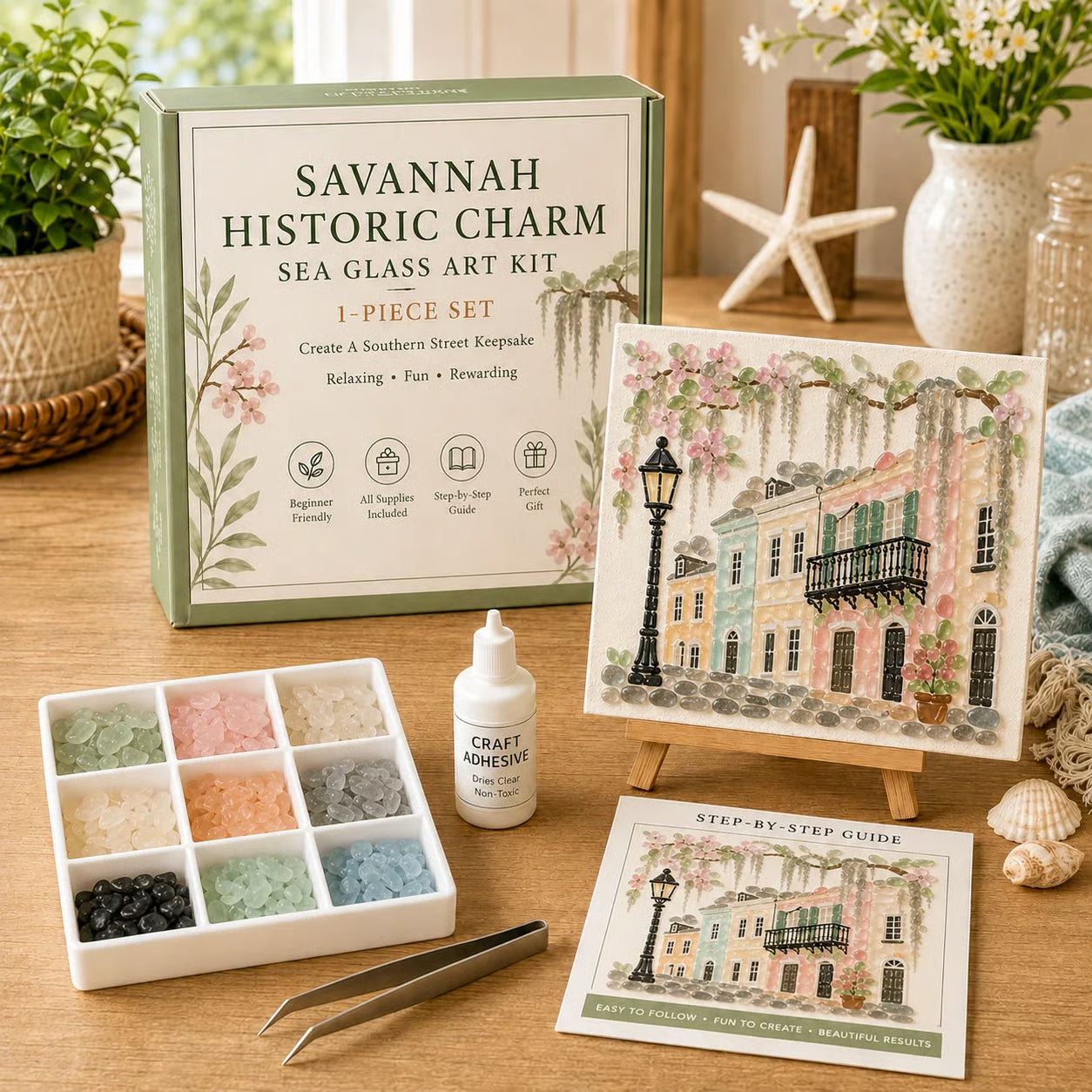 ✨ Timeless American Destinations Sea Glass Art Kit