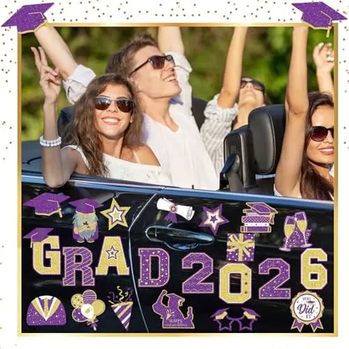 2026 Grad Magnets – 30Pcs Set for Celebration Decor🧲(Cars, Fridges & More)