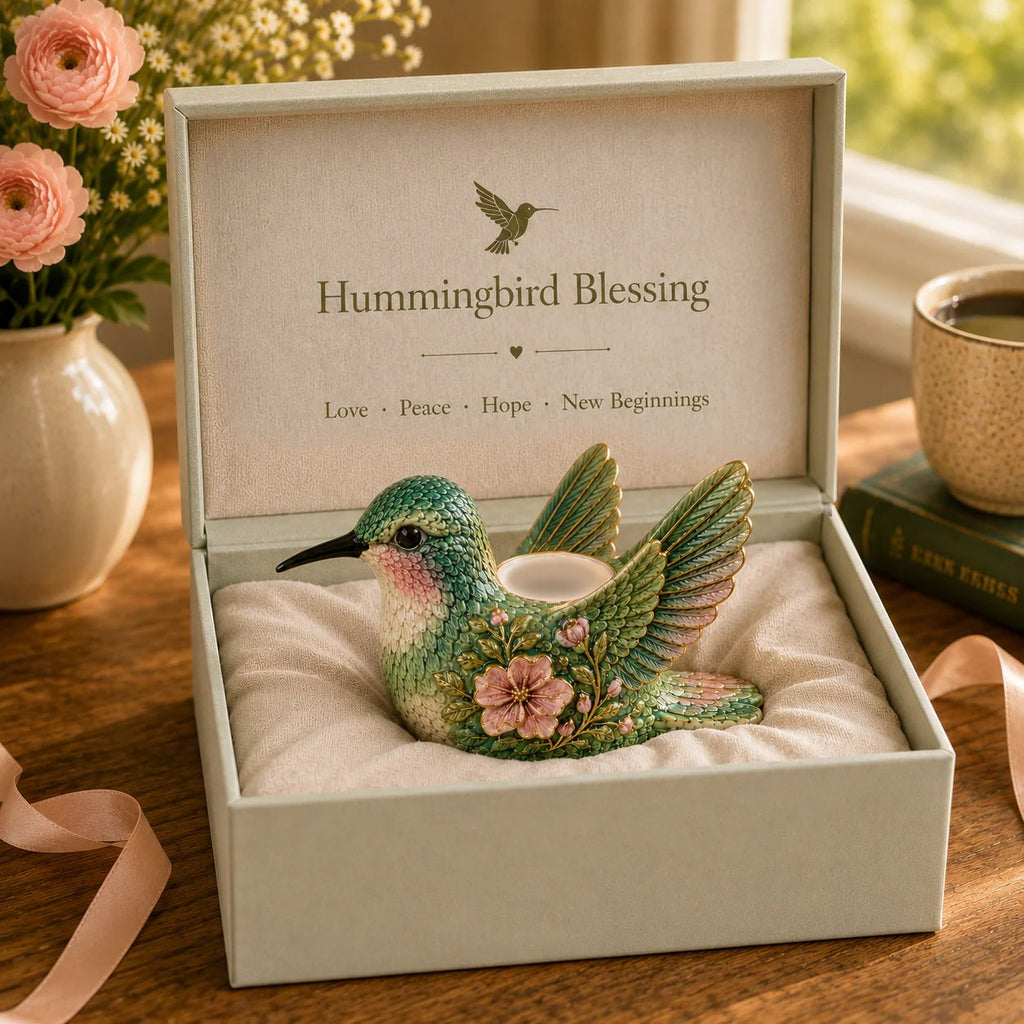 🌸Hummingbird Candle Holder Of Hope & Blessings