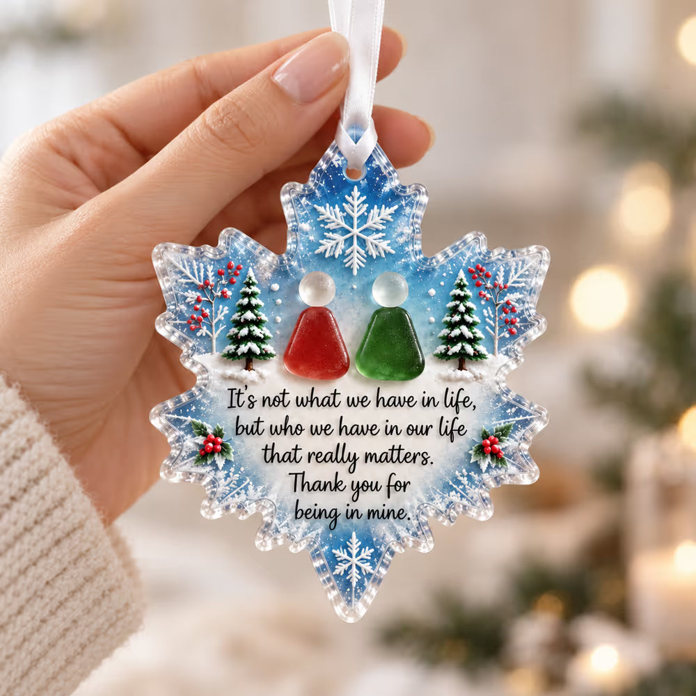 Maple Leaf Friendship Sea Glass Keepsake