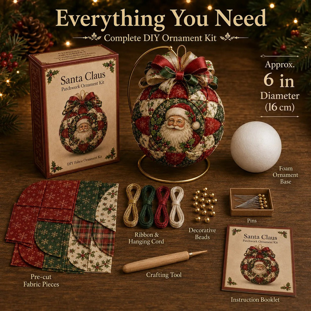 🎄Christmas Classics Patchwork Ornament DIY Kit