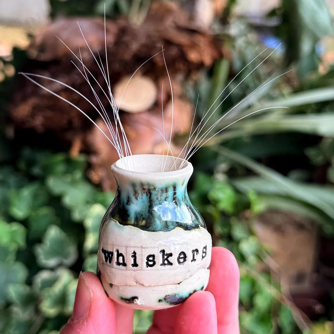 Hand-Thrown Whiskers Keepsake Vase