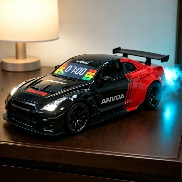 🏎️ 2026 Upgrade Hypercar Alarm Clock - Realistic Engine Revving & Motion Light Effects