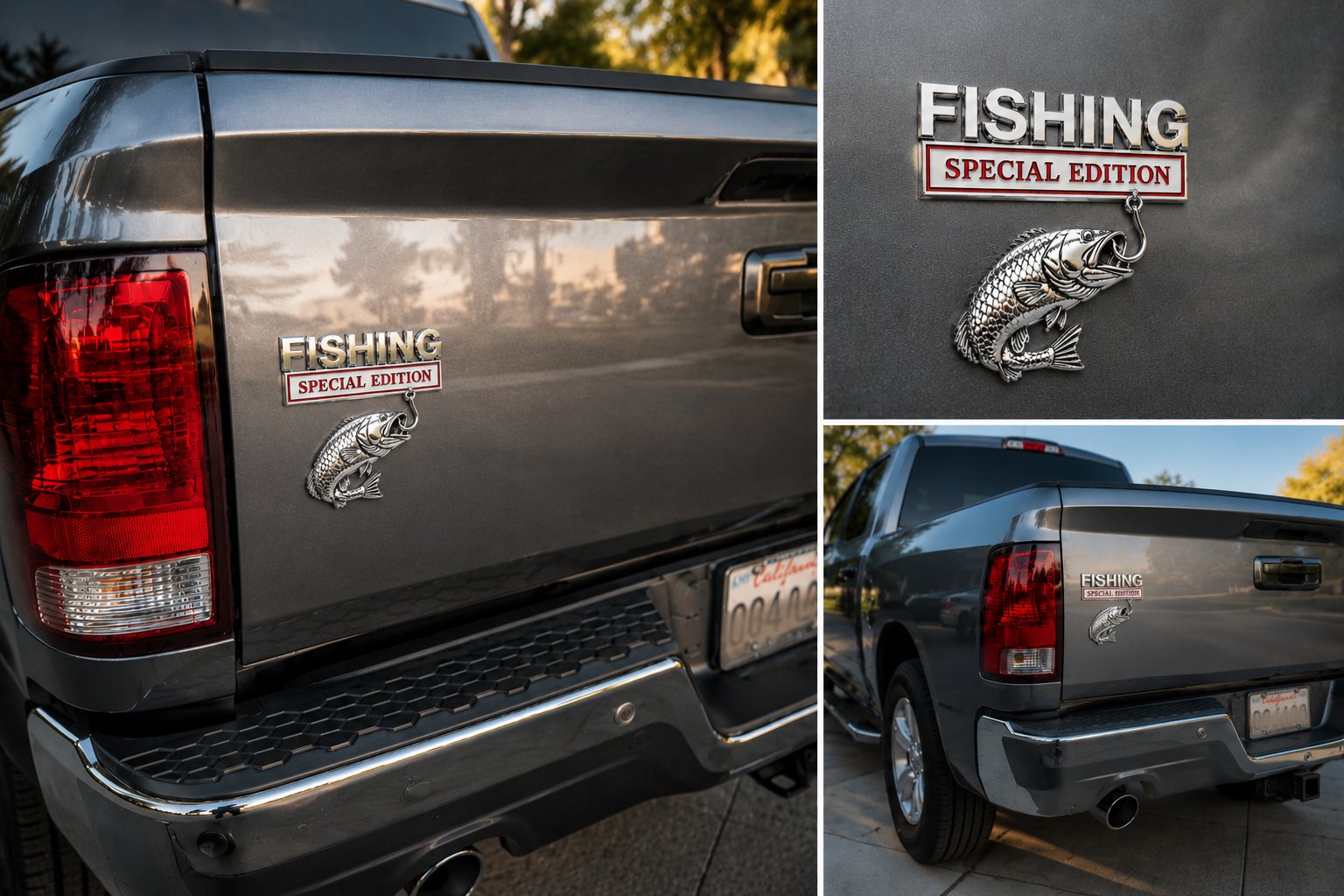🎣 Fishing Special Edition™ Premium 3D Metal Vehicle Emblem Badge