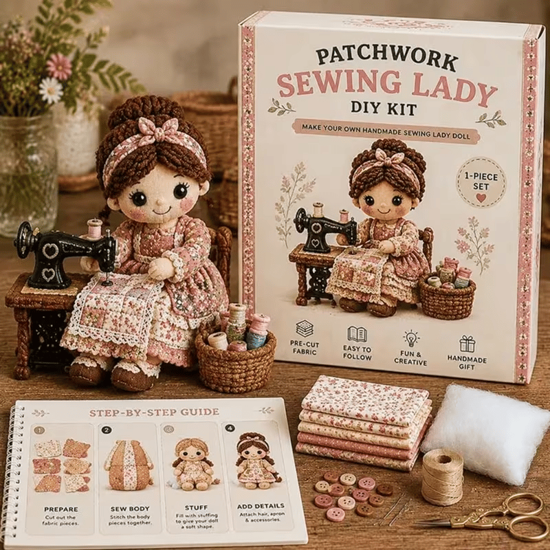 🧵Patchwork DIY Doll Kits – Handmade Fun & Creativity