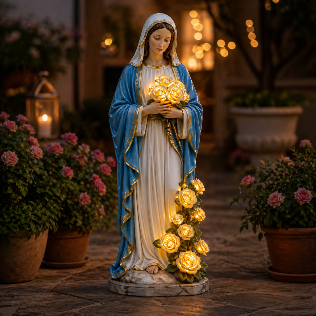 Virgin Mary Garden Light