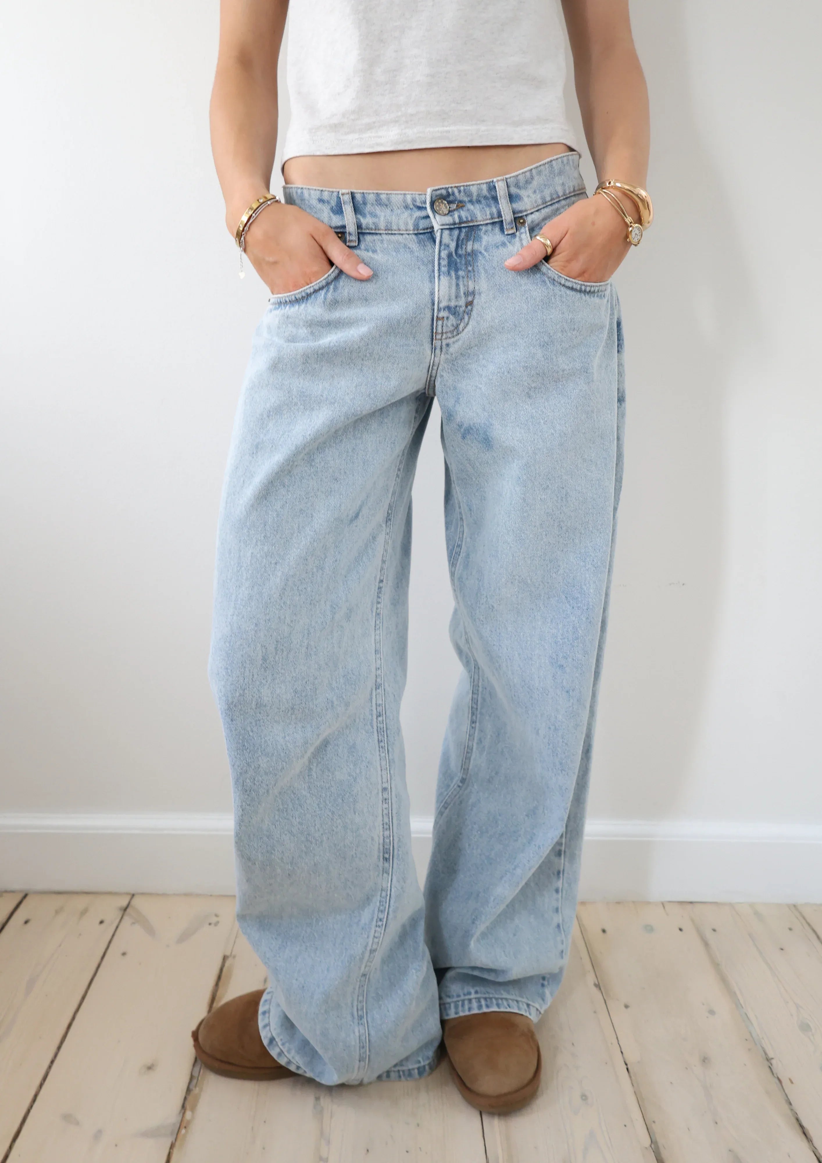 Adjustable Wide Leg Jeans (Buy 2 Free Shipping)