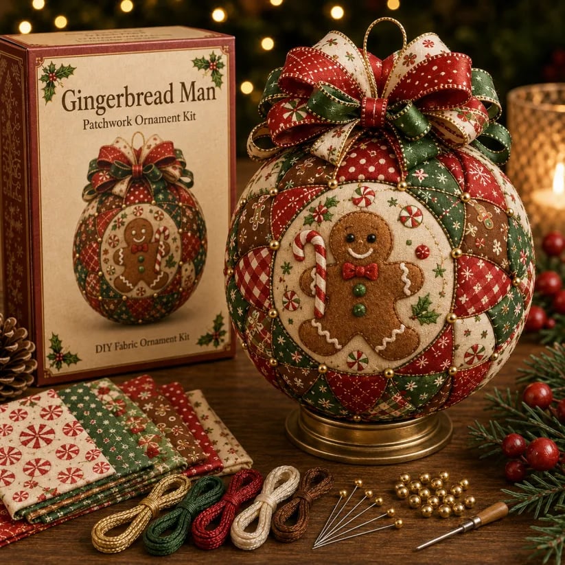 🎄Christmas Classics Patchwork Ornament DIY Kit